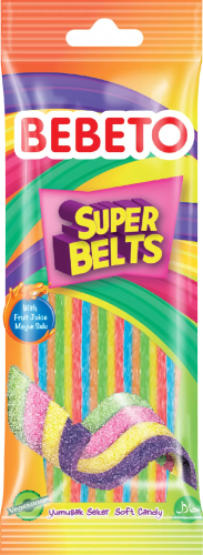 BEBETO мармелад жевательный super belts 75г/6