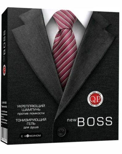 Q.P. набор подарочный new boss №1114: шампунь, гель д/душа