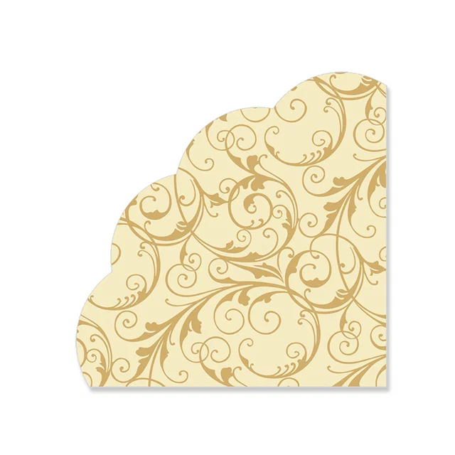 BOUQUET Art rondo салфетки столовые очарование на кремовом 3сл. 12шт