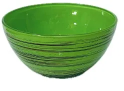 ДЕКОСТЕК Торнадо цв.салатовый-оранжевый салатник средний 425/1-Н