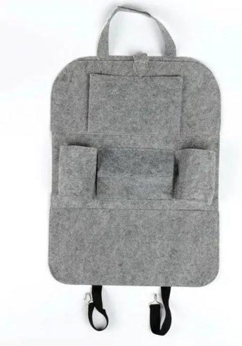 Органайзер на спинку сиденья цв.серый 55*41см