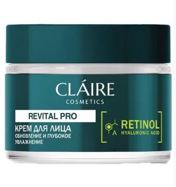 CLAIRE крем д/лица revital pro обновление и глубокое увлажнение 50мл