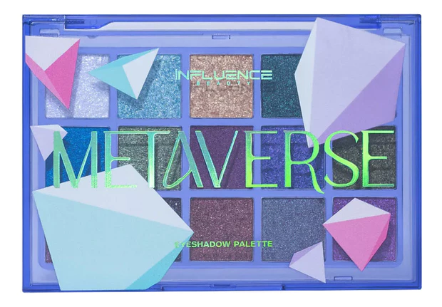 INFLUENCE BEAUTY палетка теней metaverse 15 оттенков