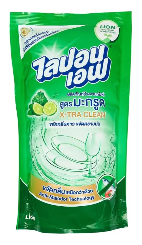 LION средство д/мытья посуды lipon бергамот и лайм чай мяг.уп. 500мл