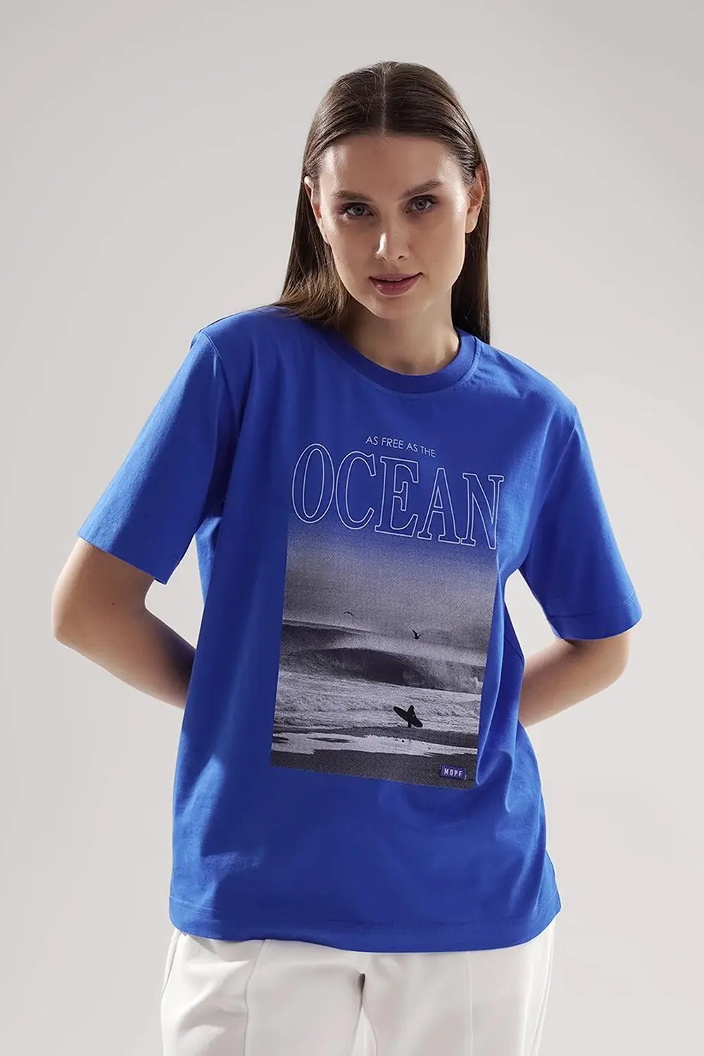 CLEVER футболка женская LF25-1163 синий р.170-50/XL