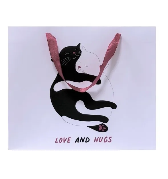 Пакет подарочный 23*27*11,5см дизайн обнимашки 7183900