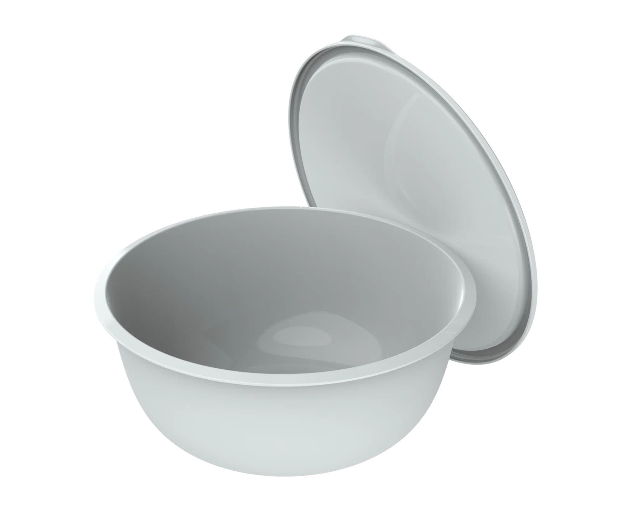 Миска с крышкой шарм серый 5,6л АП 578/50