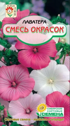 Семена лаватера смесь окрасок 3г
