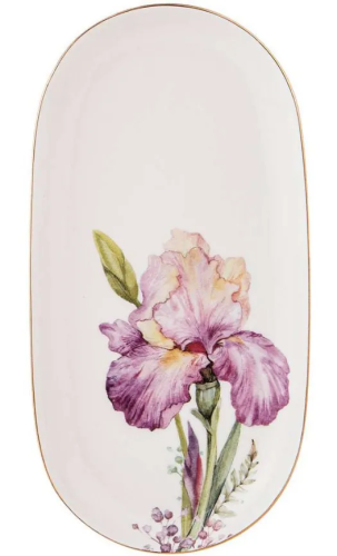 LEFARD Ирисы блюдо овальное 20,5см 590-339
