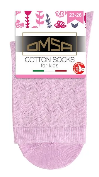 OMSA носки детские ажур 22A02 rosa chiaro р.23-26