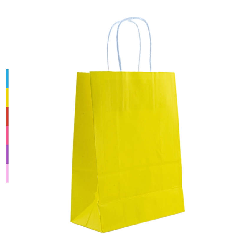 Пакет подарочный бумажный однотон.бум.ручки белые 15*21*8см EL231106277