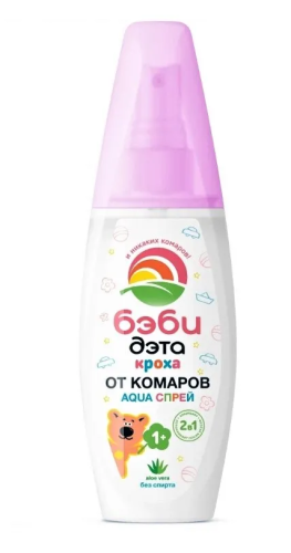 БЭБИ ДЭТА спрей от комаров/москитов д/детей аква 2в1 100мл 66712813