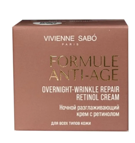 VIVIENNE SABO крем ночной разглаживающий с ретинолом formule anti-age 50мл