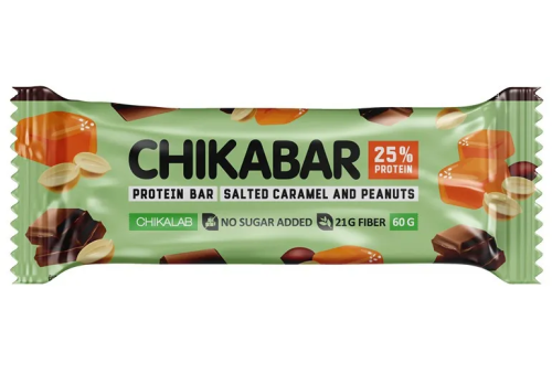 Батончик Чикалаб Чикабар глазированный с начинкой Арахис 60г; 20_