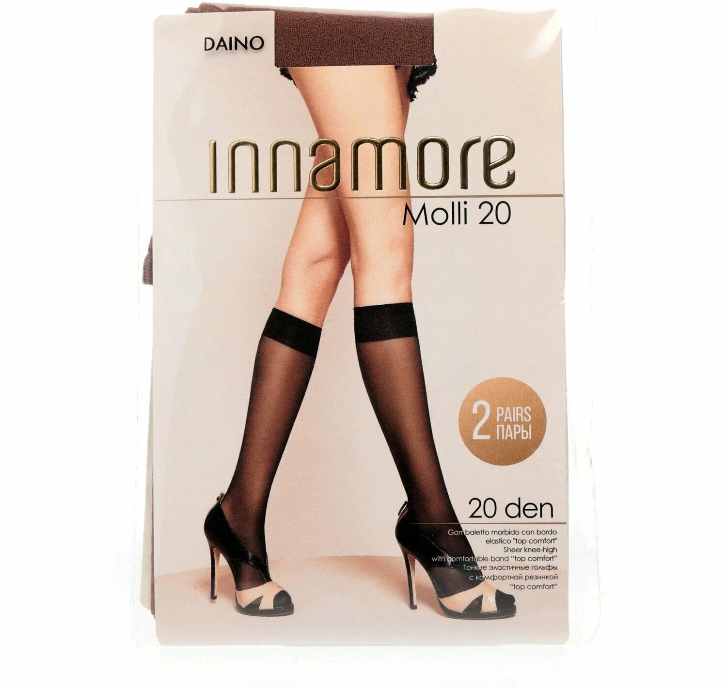 INNAMORE гольфы женские molli 40 miele 2пары