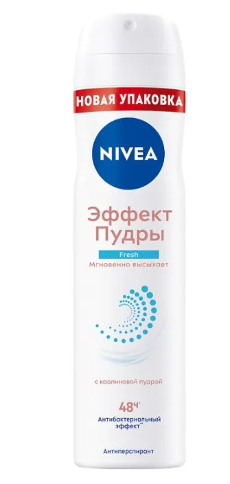 NIVEA антиперспирант жен. эффект пудры fresh 150мл спрей 84471