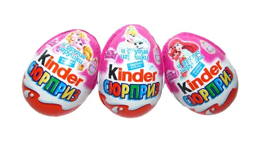 Яйцо шоколадное с сюрпризом Киндер для девочек 20г; 36