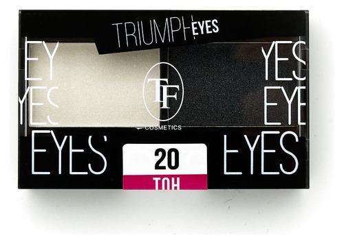 TRIUMPH тени д/век двухцветные cte33, тон 20