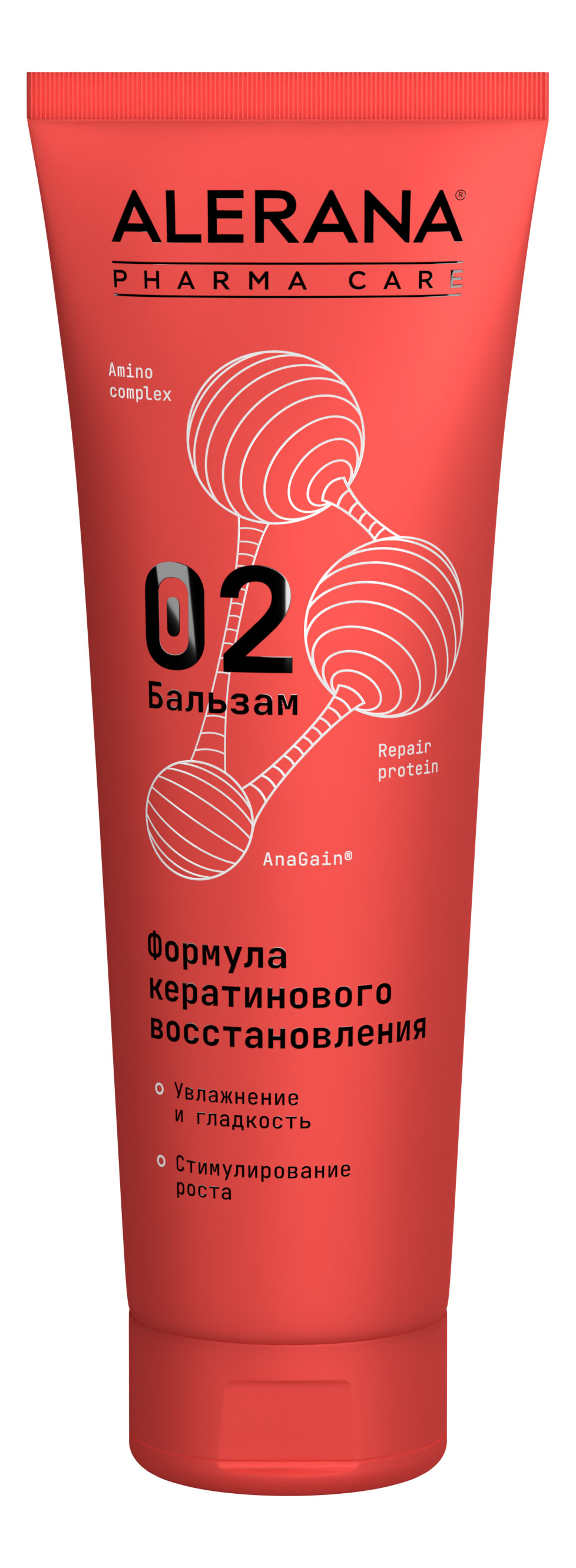 ALERANA Pharma care бальзам д/волос кератиновое восстановление 260мл