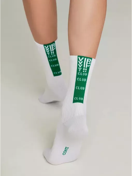CONTE носки женские active 20С-20СП 433 белый-зеленый р.23