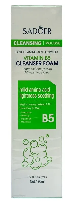 SADOER пенка д/умывания с щеткой витами B5 120мл