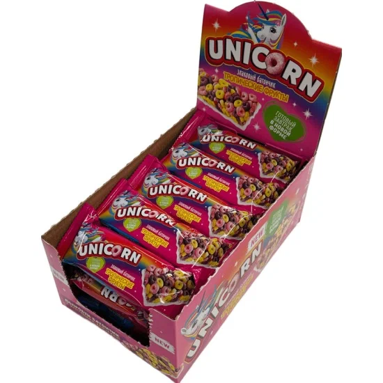 UNICORN батончик злаковый со вкусом тропических фруктов 22г/20