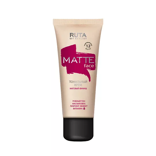 RUTA крем тональный матирующий matte face т.12