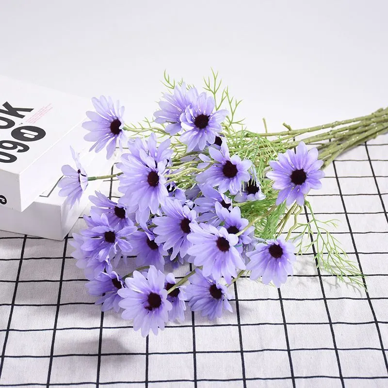 Цветок искусственный гелиптерум 30*16см 10922-9544