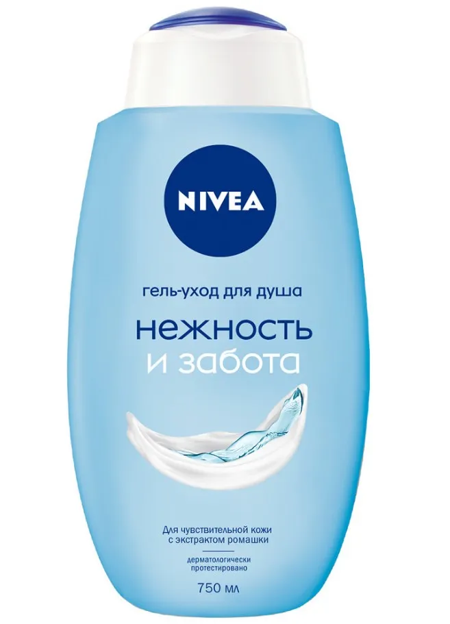 NIVEA гель д/душа нежность и забота 750мл 83634