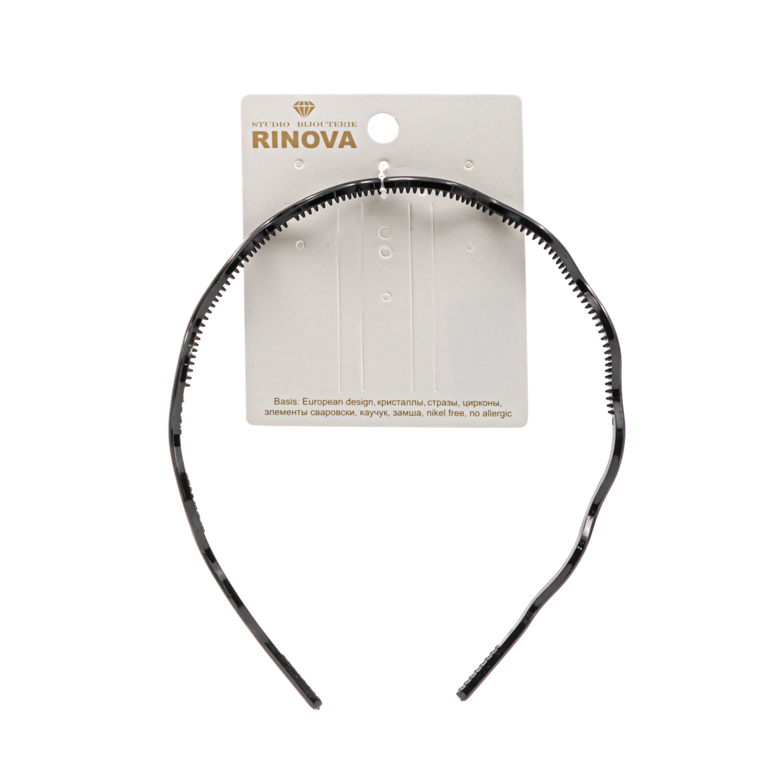 RINOVA ободок д/волос волна черный 500435