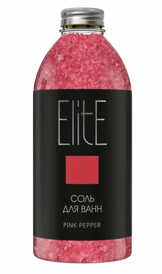 ELITE соль д/ванн розовый перец 1200г