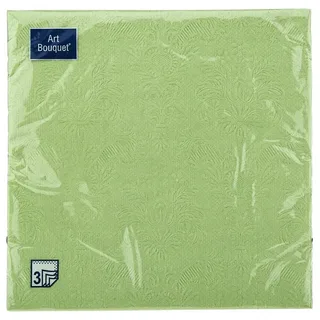 BOUQUET Art салфетки столовые барокко зеленый палевый 3сл. 33*33см 16л