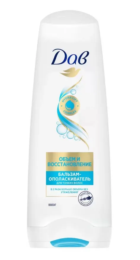 DOVE бальзам д/тонких ослабленных волос объем и восстановление 200мл