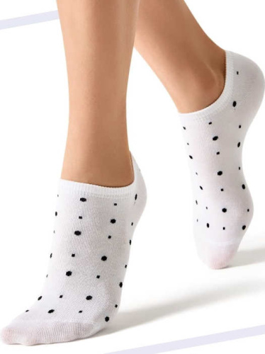 MINIMI носки женские тренд горошки 4203 бьянко р.39-41