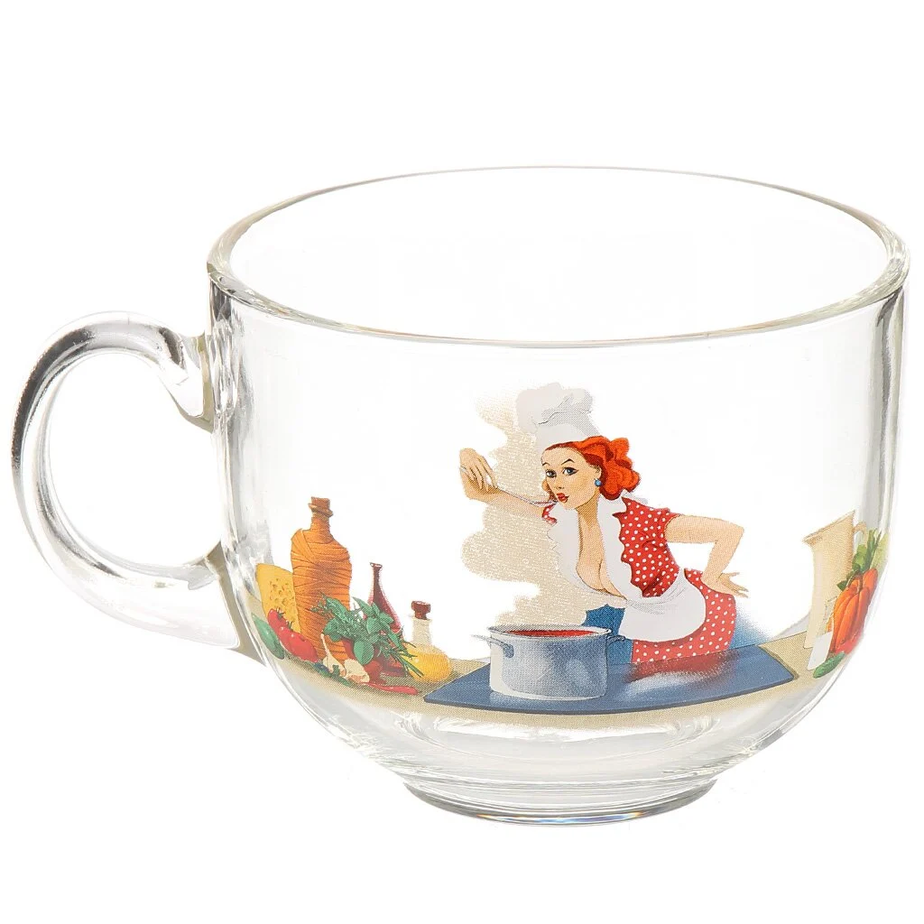 ДЕКОСТЕК кружка д/бульона 480мл 2027-Д стряпуха