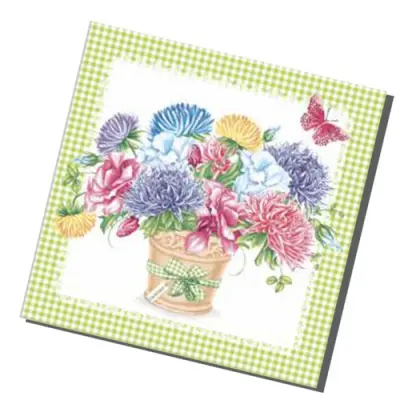 BOUQUET Art салфетки столовые букет с камелиями 3сл. 33*33см 20шт