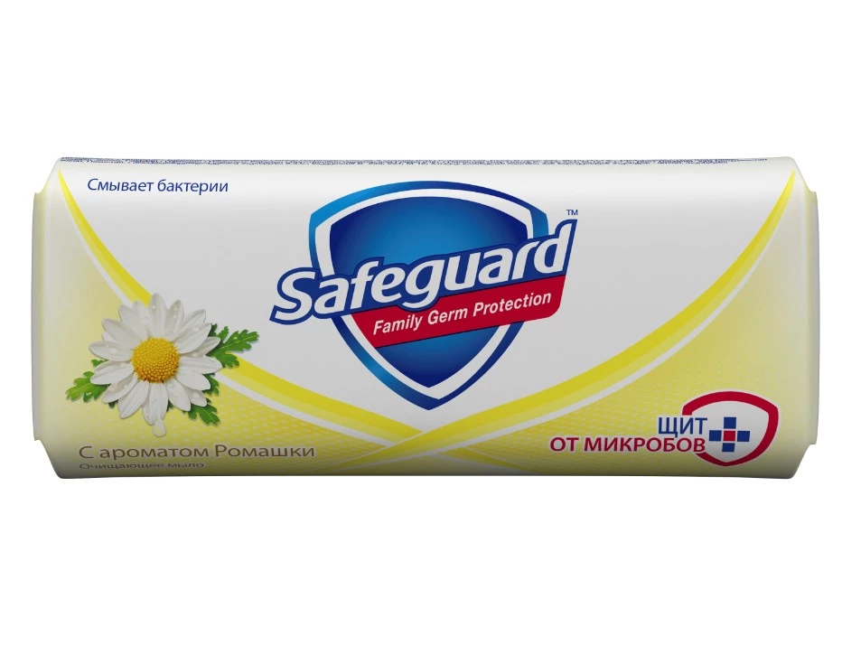 SAFEGUARD мыло туалетное ромашка 90г SG/087/627/842