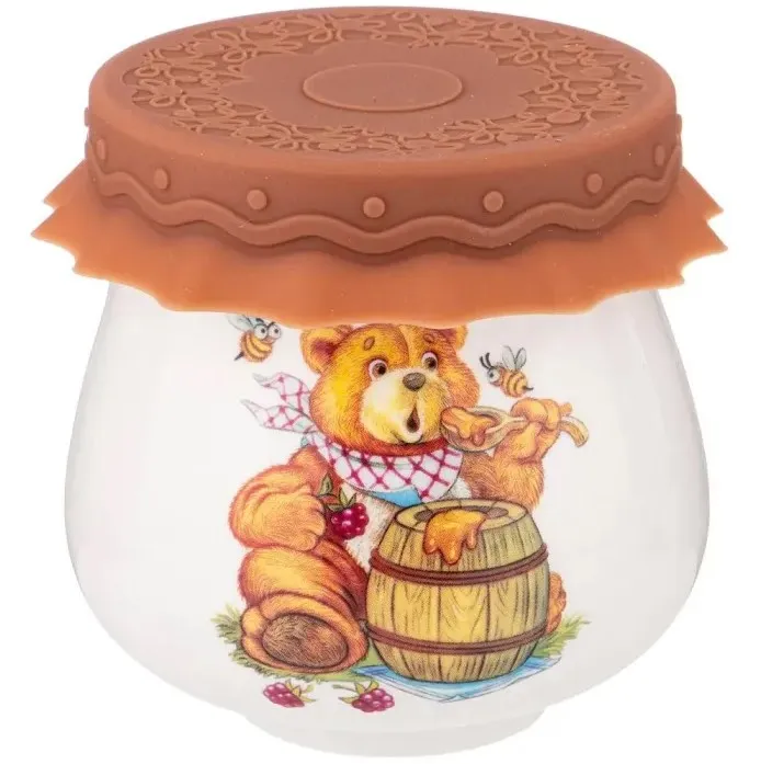 LEFARD баночка д/меда и варенья с силиконовой крышкой 180мл 359-308