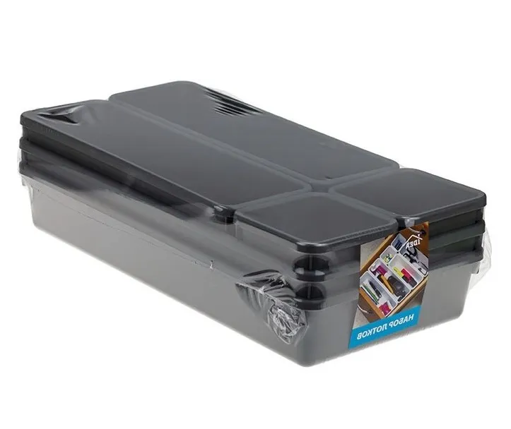 Набор лотков №3 универсальные цв.графитовый 7шт М1619/17