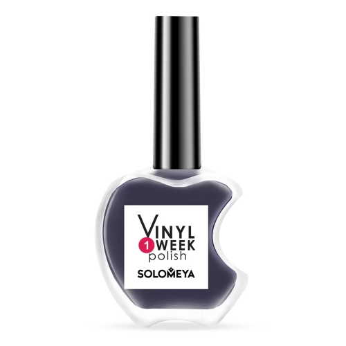SOLOMEYA лак д/ногтей недельный one week vinyl polish twilight blue т.36 13мл
