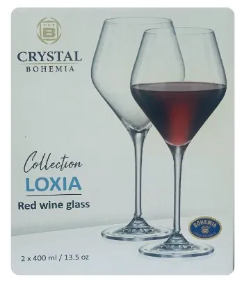 BOHEMIA Loxia фужер д/красного вина 2шт 400мл БСС0396