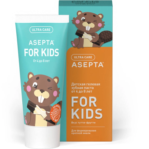 АСЕПТА паста зубная детская 4-8лет 50мл