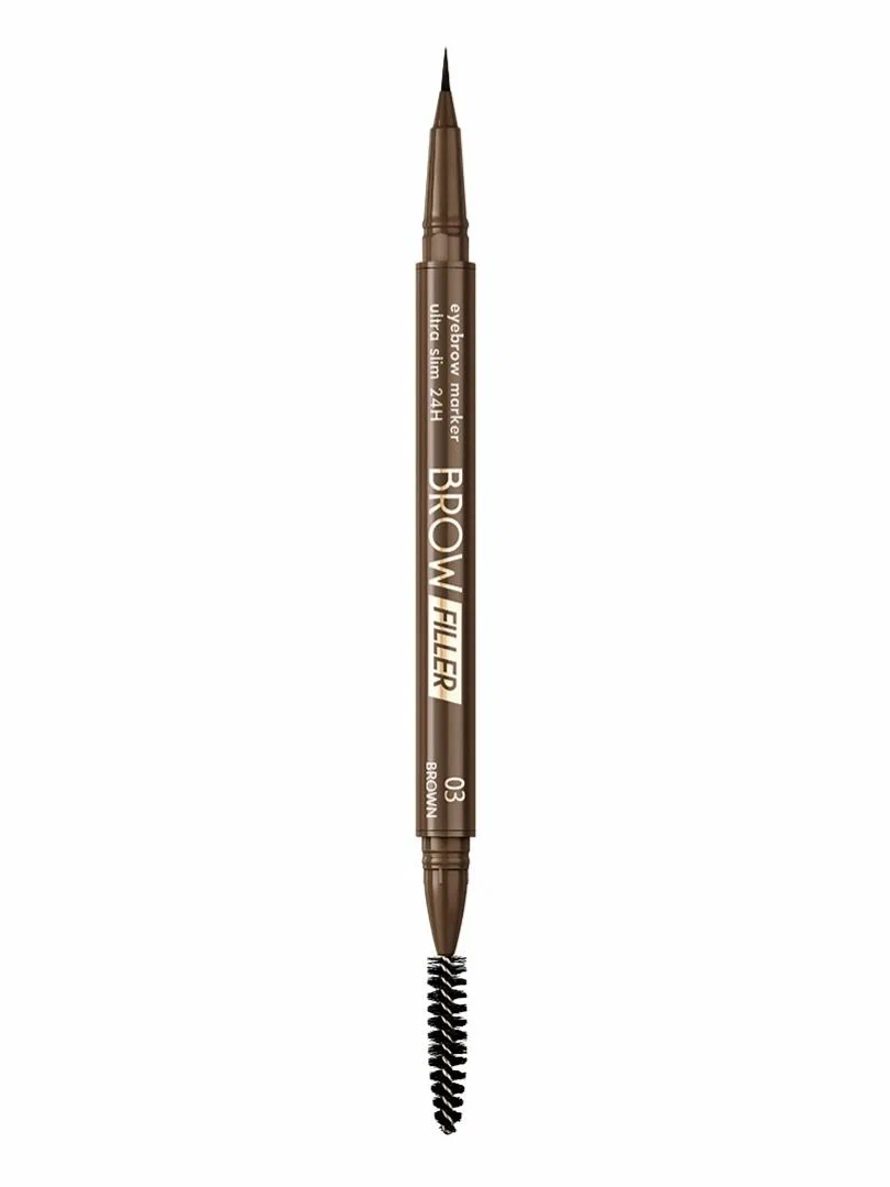 LUXVISAGE маркер д/бровей brow filler ultra slim 24H т.03