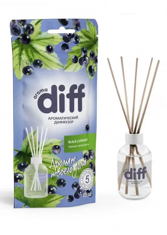 DIFF диффузор ароматический черная смородина 50мл
