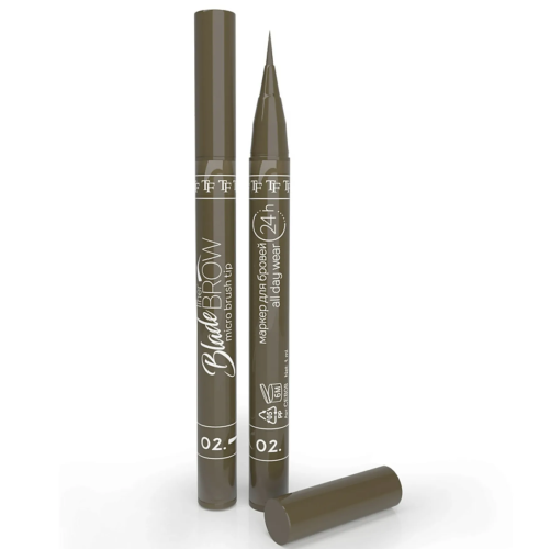 TRIUMPH маркер с кисточкой д/бровей blade brow liner с.коричневый т.02