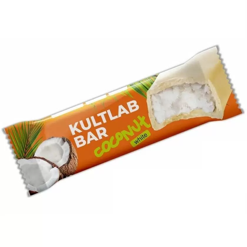 КУЛЬТЛАБ батончик кокос белый шоколад без сахара 40г/20
