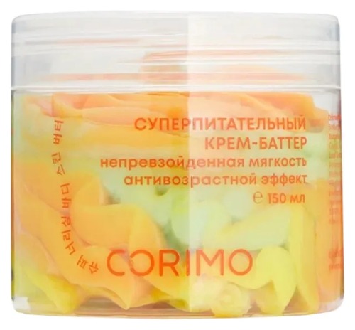 CORIMO крем-баттер д/тела суперпитательный с маслом манговой косточки и экстракт зеленого чая 150мл