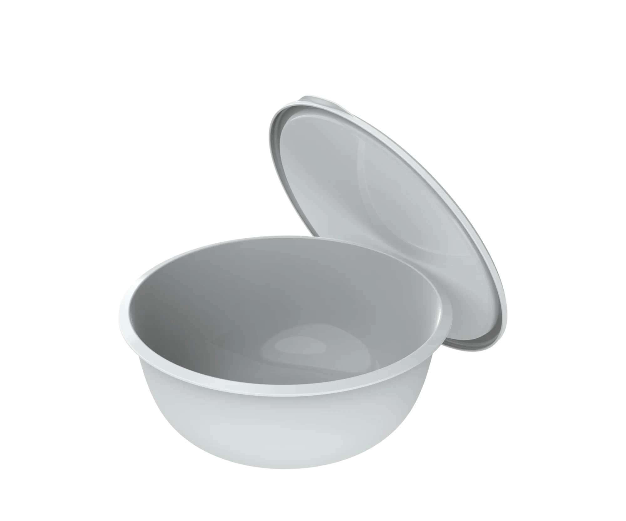 Миска с крышкой шарм серый 3,7л АП 577/60