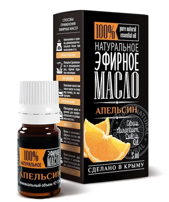 КРЫМСКИЕ МАСЛА масло эфирное апельсин 5мл