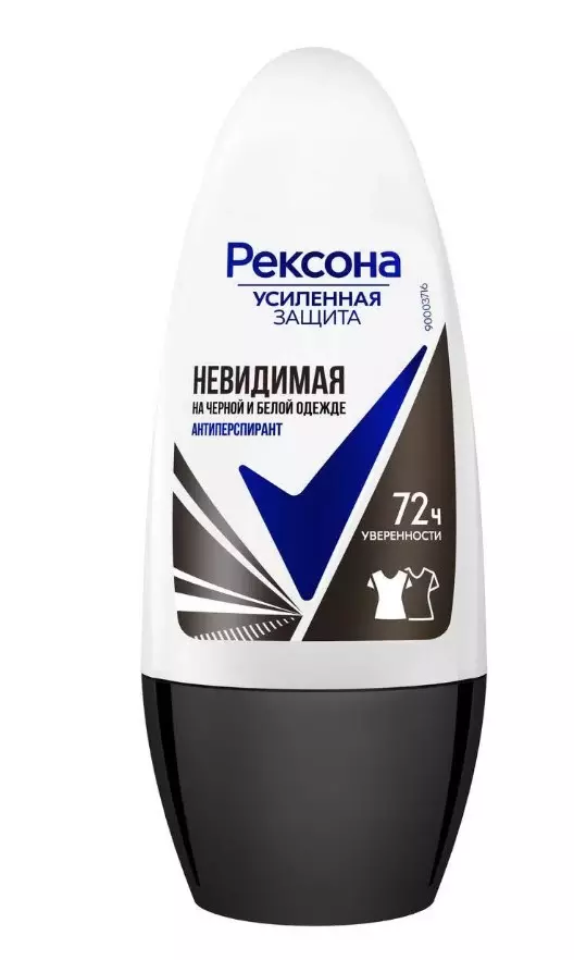 REXONA антиперспирант жен. невидимый на черном и белом 50мл ролл